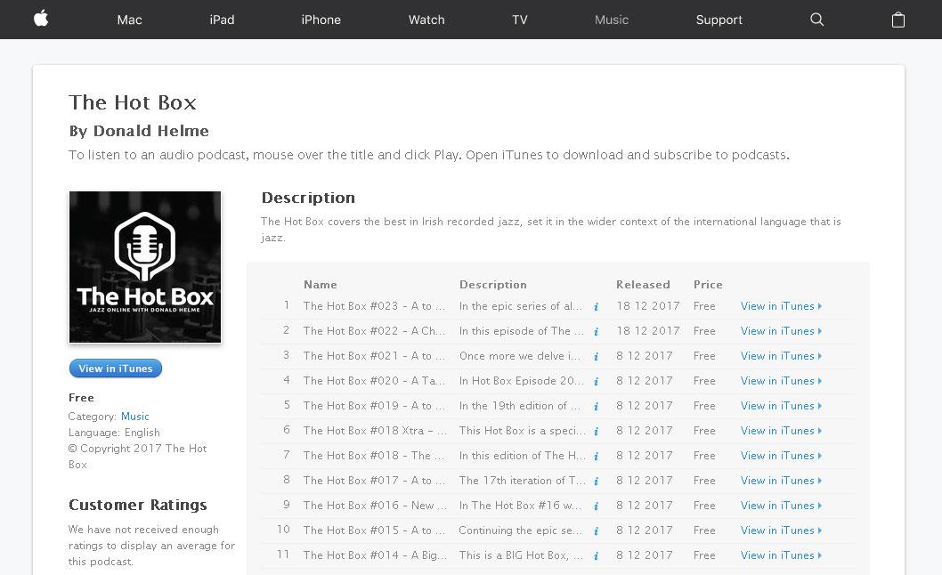 The Hot Box Podcast is Now Available on iTunes